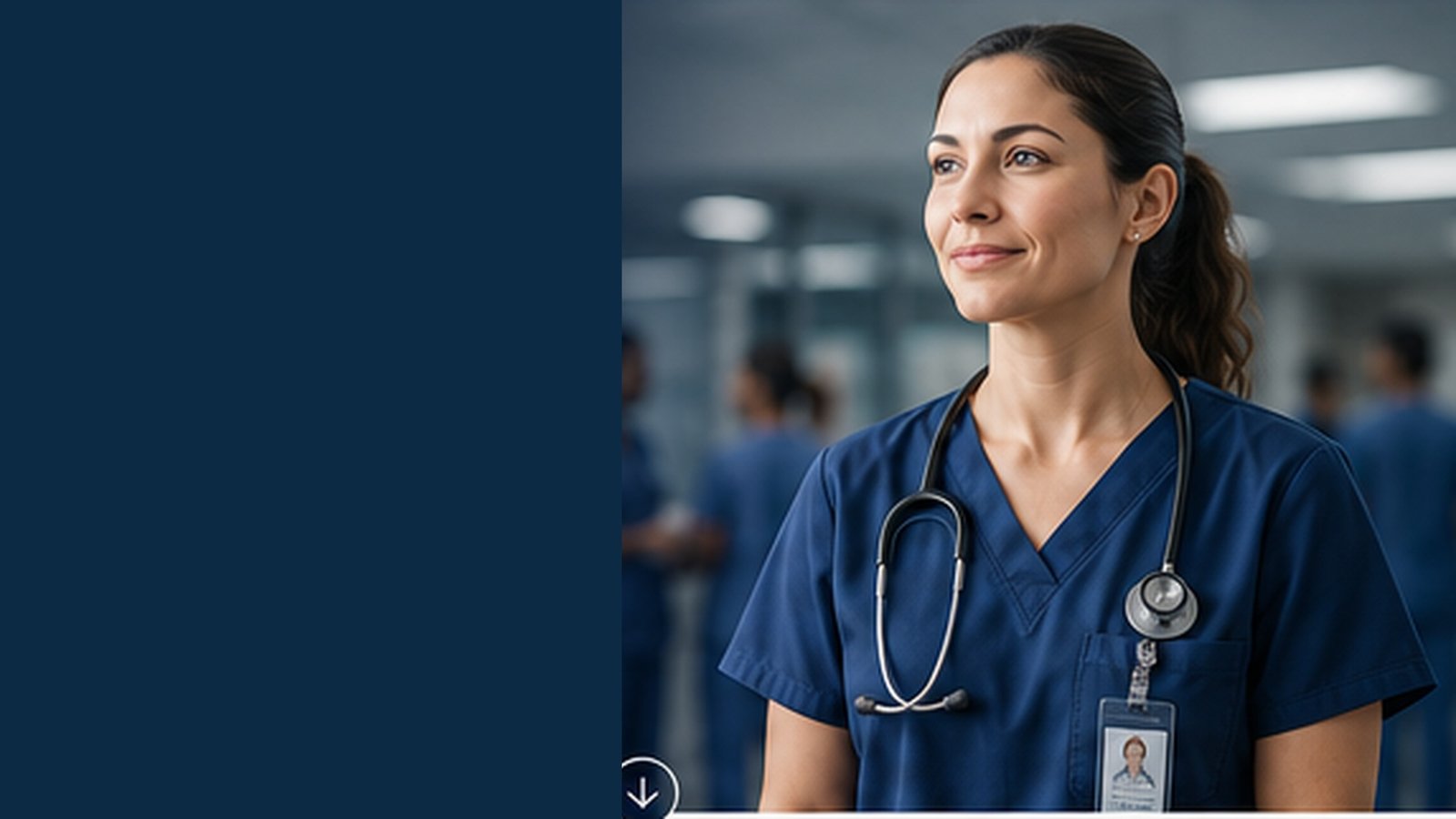 Nurse representing healthcare professionals around the world